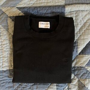 Black Calvin Klein Cotton Sweater Medium